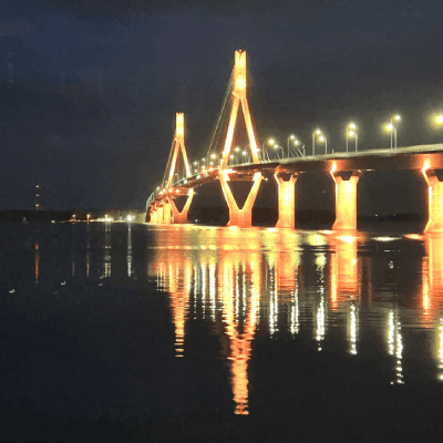 bridge at night