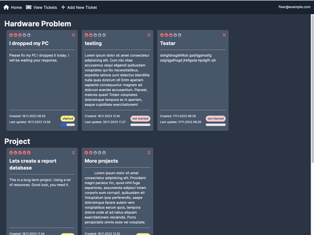 Track your tickets