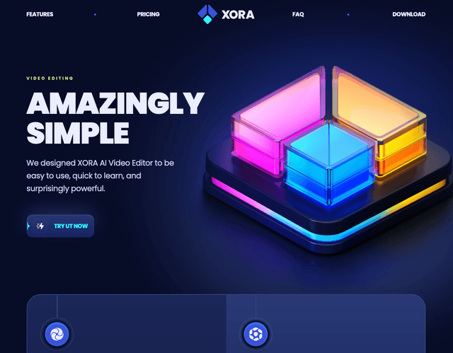 Xora landing page